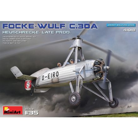 Miniart Focke-Wulf FW C.30A Heuschrecke. Late Prod makett