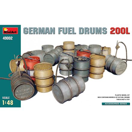 Miniart GERMAN FUEL DRUMS 200L makett