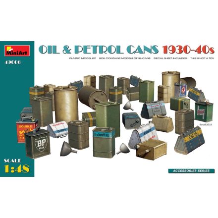Miniart Oil & Petrol Cans 1930-40s makett