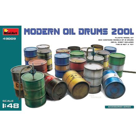 Miniart Modern Oil Drums (200l) makett