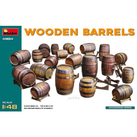 Miniart Wooden Barrels makett