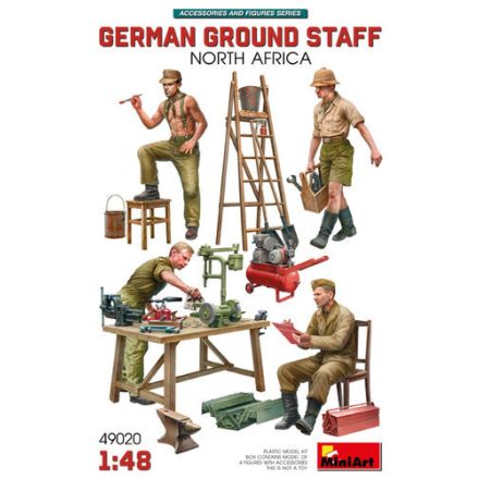 MiniArt German Ground Staff - North Africa makett