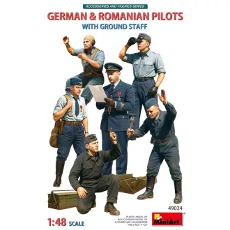   MiniArt - German & Romanian Pilots w/Ground Staff 1:48 dioráma kiegészítő