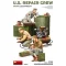 MiniArt - U.S. Repair Crew w/Equipment 1:35 figura készlet