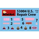 MiniArt - U.S. Repair Crew w/Equipment 1:35 figura készlet