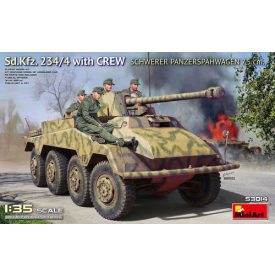   MiniArt Sd.Kfz. 234/4 Schwerer Panzerspahwagen 7,5 cm with Crew makett
