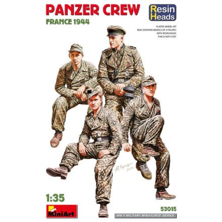 MiniArt German WWII Panzer Crew - France 1944 (Resin Heads / 4 figures) makett