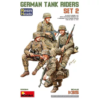   MiniArt - German Tank Riders Set 2. Resin Heads 1:35 harci jármű makett