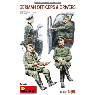 MiniArt - German Officers & Drivers 1:35 figura készlet