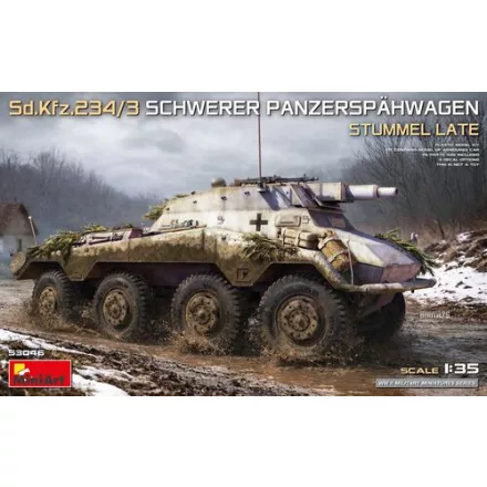 MiniArt Sd.Kfz.234/3 Schwerer Panzerspahwagen Stummel Late makett