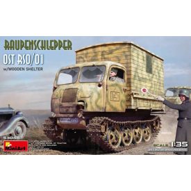   MiniArt Raupenschlepper OST RSO/01 with Wooden Shelter makett