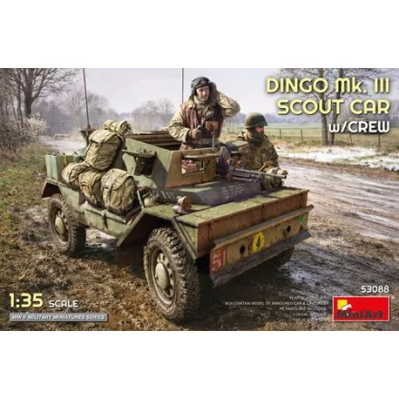 MiniArt Dingo Mk. III Scout Car with Crew makett