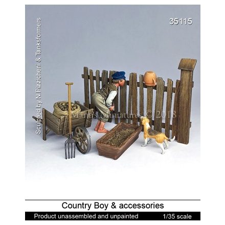Mantis Miniatures Country Boy & accessories