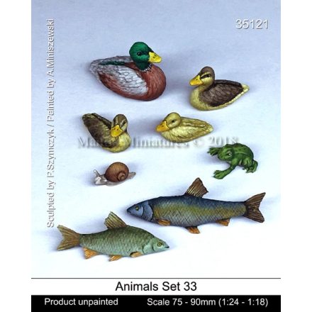 Mantis Miniatures Animals Set 33 (Scale 75 - 90mm / 1:24 - 1:18)