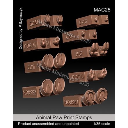 Mantis Miniatures Animal Paw Print Stamps