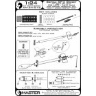 Master Model British 3in Rocket RP-3 with 60LB SAP heads (8pcs) - for late Mk III rail - used on Typhoon, Mosquito, Beaufighter, Hurricane etc.