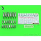 Master Model Additional types of warheads for British RP-3 Rocket (60LB F, 25LB SAP, 25LB AP)