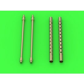   Master Model Browning M2 aircraft .50 caliber (12.7mm) barrels (x 2 pcs) (Airfix, Kinetic Model, Trumpeter)