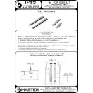 Master Model Bf 109 E3 - E9, T armament set (MG 17 tips, MG FF barrels)