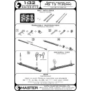 Master Model German aircraft machine gun MG 15 - turned barrels and etched sights (2pcs)