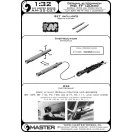 Master Model German aircraft autocannon MG FF - turned barrels and etched sights (2pcs)