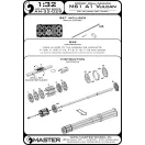 Master Model M61 A1 Vulcan - Six-barrelled rotary 20mm cannon - turned barrels with etched barrel clamps
