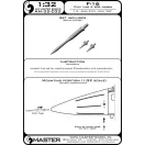 Master Model F-16 Pitot Tube & Angle Of Attack probes