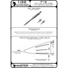 Master Model F-16 Pitot Tube & Angle Of Attack probes