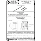 Master Model Bf 109 F, G1 - G4 armament set (MG 17 tips) & Pitot Tube