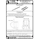 Master Model Bf 109 G5 - G14, K armament set (MG 131 tips) & Pitot Tube