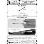 Master Model Static dischargers - type used on MiG jets (14pcs)