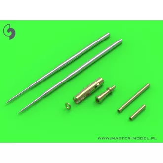   Master Model MiG-17A/P/F (Fresco A, B, C) - 37mm and 23mm gun barrels set & Pitot Tubes