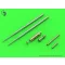 Master Model MiG-17A/P/F (Fresco A, B, C) - 37mm and 23mm gun barrels set & Pitot Tubes