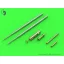 Master Model MiG-17A/P/F (Fresco A, B, C) - 37mm and 23mm gun barrels set & Pitot Tubes