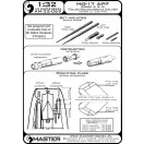 Master Model MiG-17A/P/F (Fresco A, B, C) - 37mm and 23mm gun barrels set & Pitot Tubes