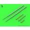 Master Model MiG-17PF (Fresco D) - 23mm gun barrels set & Pitot Tubes