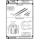 Master Model MiG-17PF (Fresco D) - 23mm gun barrels set & Pitot Tubes