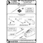 Master Model MiG-19S (Farmer C) - gun barrels set, & Pitot Tube