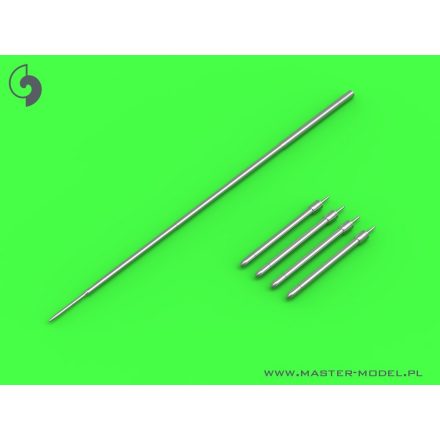 Master Model MiG-19PM (Farmer E) - missile rails nose parts (4pcs) & Pitot Tube