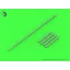 Master Model MiG-19PM (Farmer E) - missile rails nose parts (4pcs) & Pitot Tube