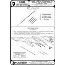 Master Model MiG-19PM (Farmer E) - missile rails nose parts (4pcs) & Pitot Tube