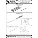 Master Model A-1 Skyraider - 20mm cannon barrels with flash hiders and Pitot Tube