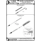 Master Model Avro Lancaster B.I/III - set of 8 British Brownings .303 cal (Hong Kong Models)