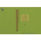 Master Model M197 - Three-barrelled rotary 20mm cannon - turned barrels with etched barrel clamps