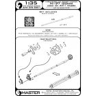 Master Model M197 - Three-barrelled rotary 20mm cannon - turned barrels with etched barrel clamps