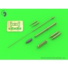 Master Model AH-64 Apache - M230 Chain Gun barrel (30mm), Pitot Tubes and tail antenna (resin, PE and turned parts)