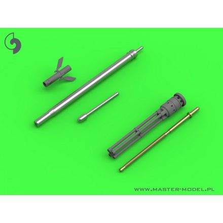 Master Model Mi-24 (Hind D/E) - JakB-12.7 machine gun barrel and DUAS probe (metal and resin parts)