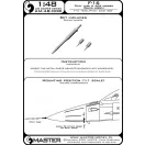 Master Model F-16 Pitot tube & Angle Of Attack probes
