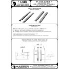 Master Model Bf 109 E3 - E9, T armament set (MG 17 tips, MG FF barrels)