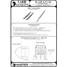 Master Model Bf 109 F, G1 - G4 armament set (MG 17 tips) & Pitot Tube